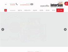 Tablet Screenshot of intersun.co.il